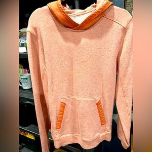 Men’s Large Lululemon orange sweatshirt hoodie